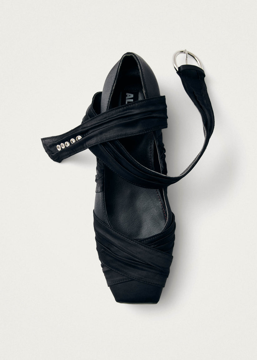 Alohas Volant Silky Bailarinas Negras Ofertas