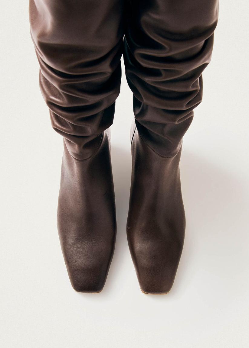 Alohas Kalila Botas de Cuero Marrón Tienda