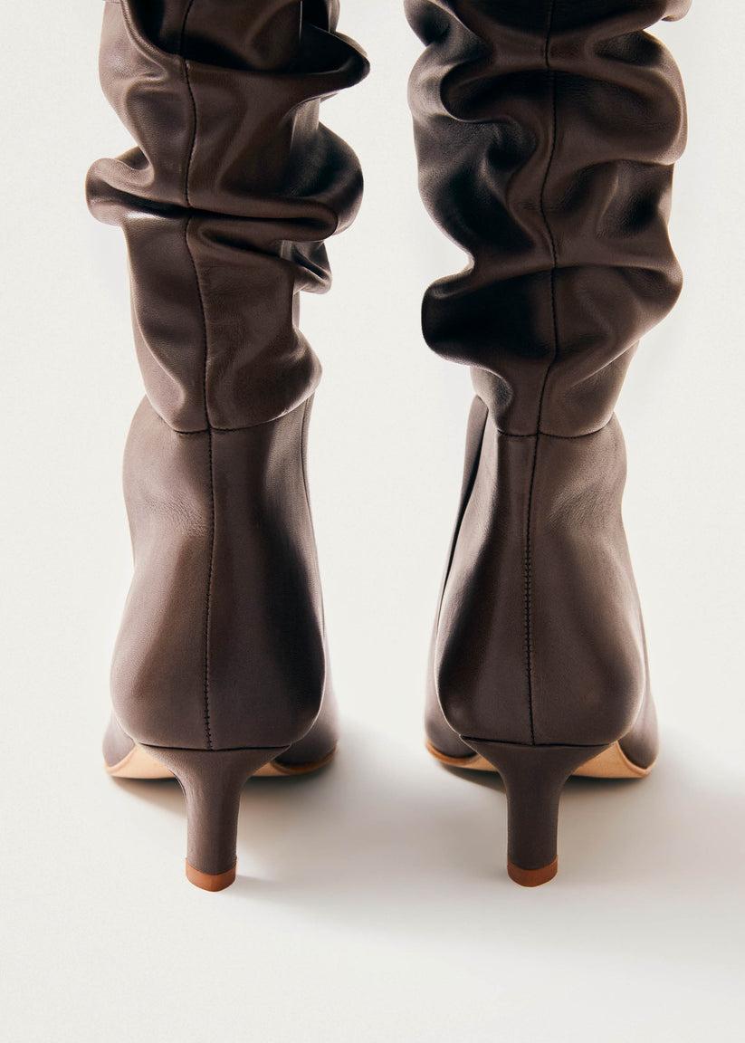 Alohas Kalila Botas de Cuero Marrón Tienda