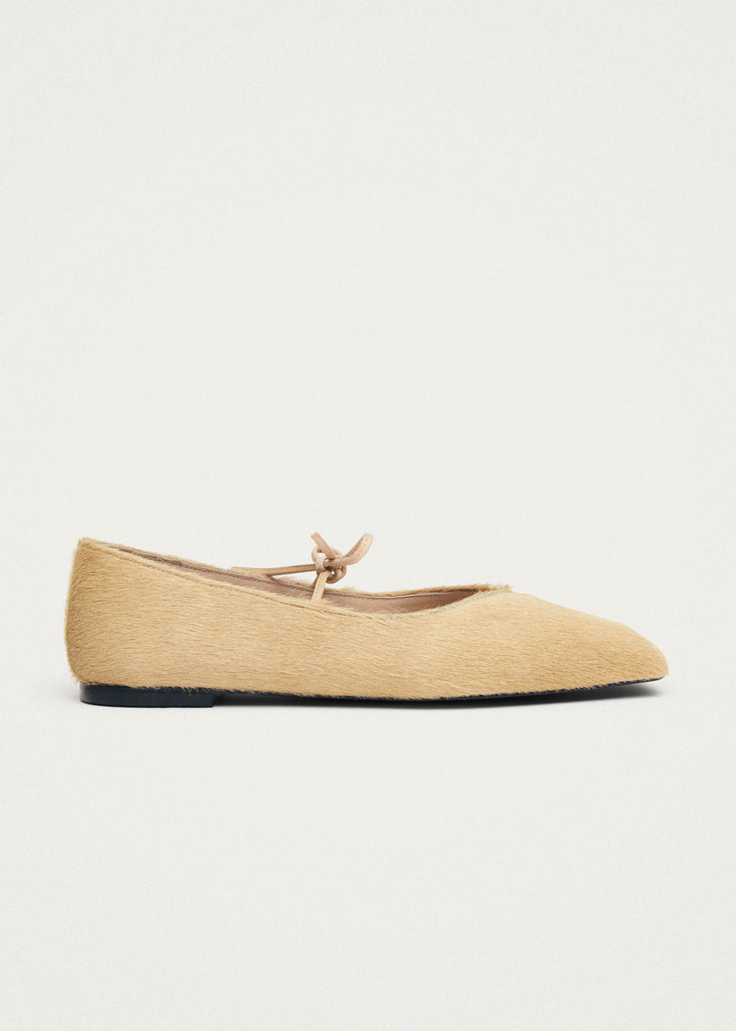 Alohas Sway Soft Bailarinas de Cuero Beige Oferta especial