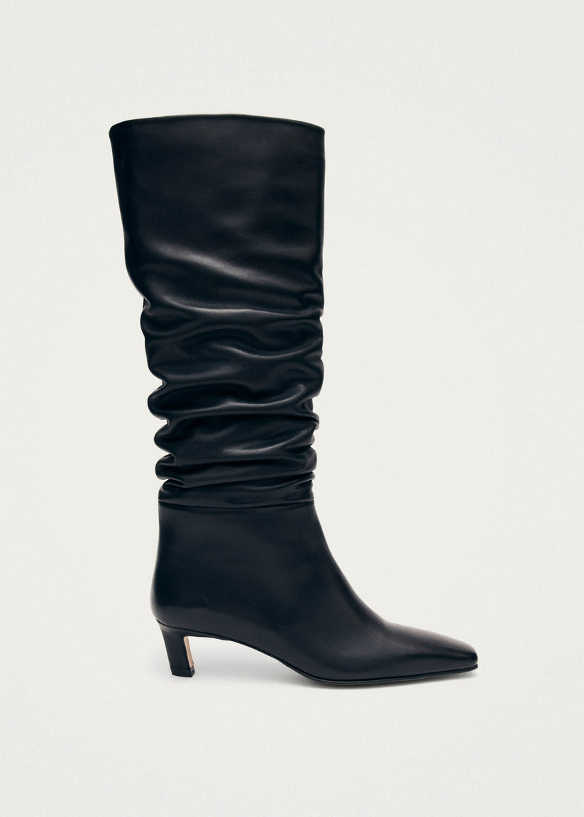 Alohas Kalila Botas de Cuero Negro Solo hoy