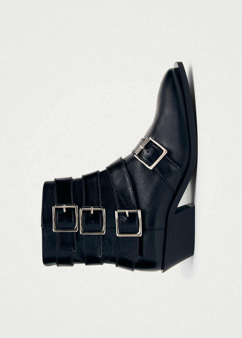 Alohas Eras Botines de Cuero Negro Ofertas de temporada