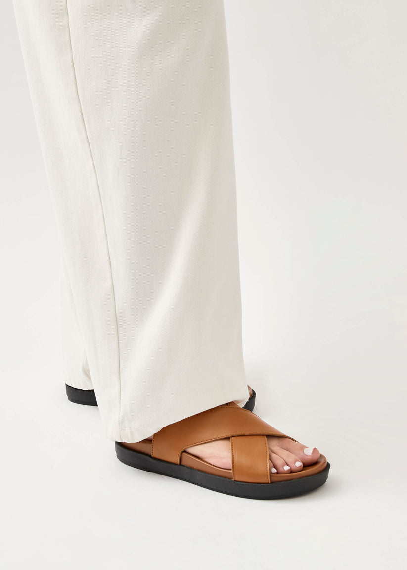 Alohas Nico Sandalias de Cuero Marrón Outlet online
