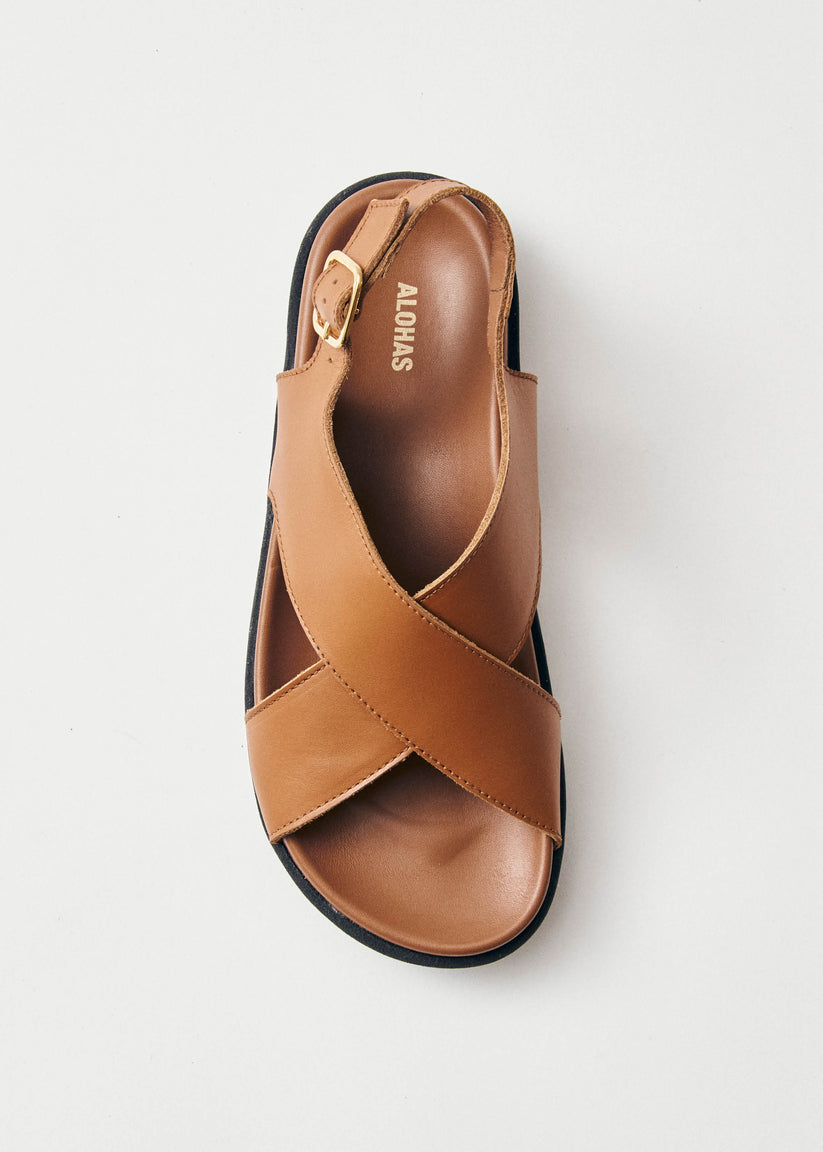 Alohas Nico Sandalias de Cuero Marrón Outlet online