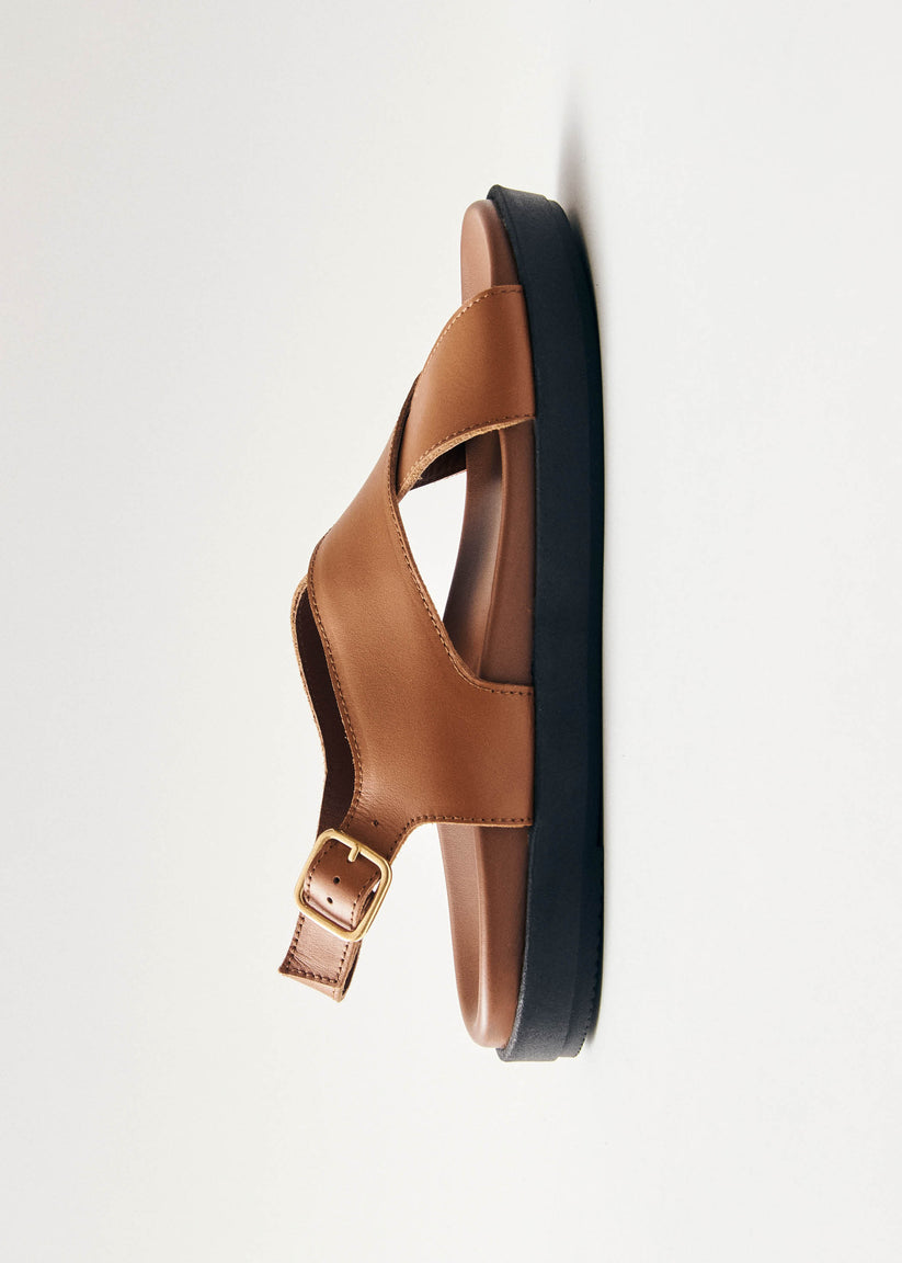 Alohas Nico Sandalias de Cuero Marrón Outlet online