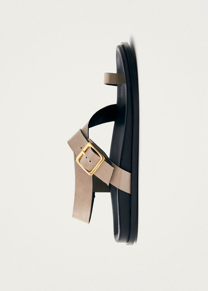Alohas Siren Sandalias de Cuero Beige con Piedra Ónix Rebajas de fábrica