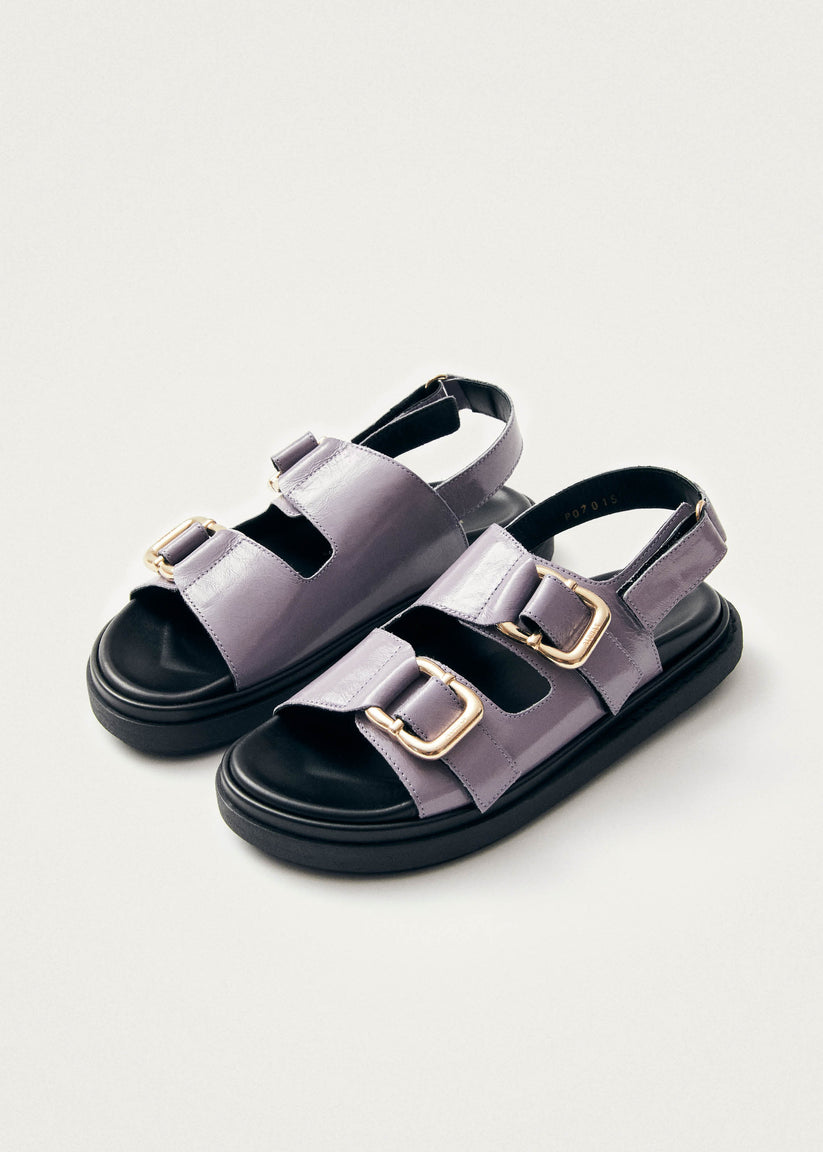 Alohas Harper Onix Sandalias de Cuero Malva Liquidación