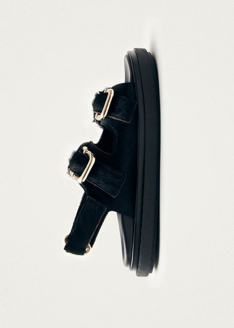 Alohas Harper Sandalias de Cuero Negro Suave Rebajas online