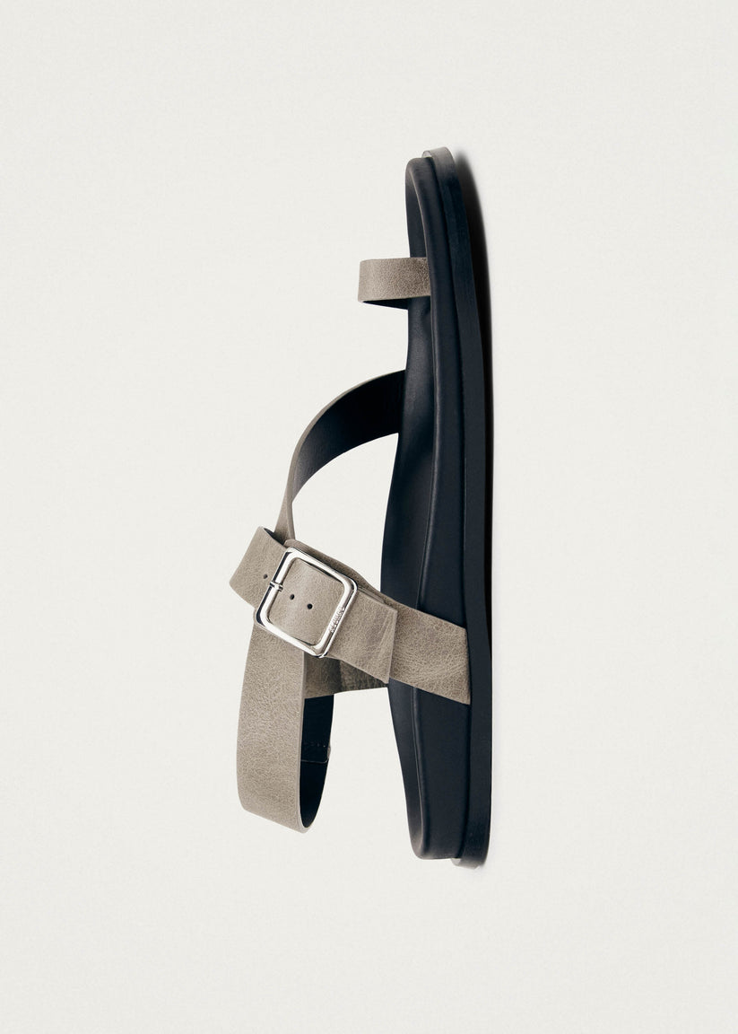 Alohas Siren Vintage Sandalias de Cuero Gris Último día