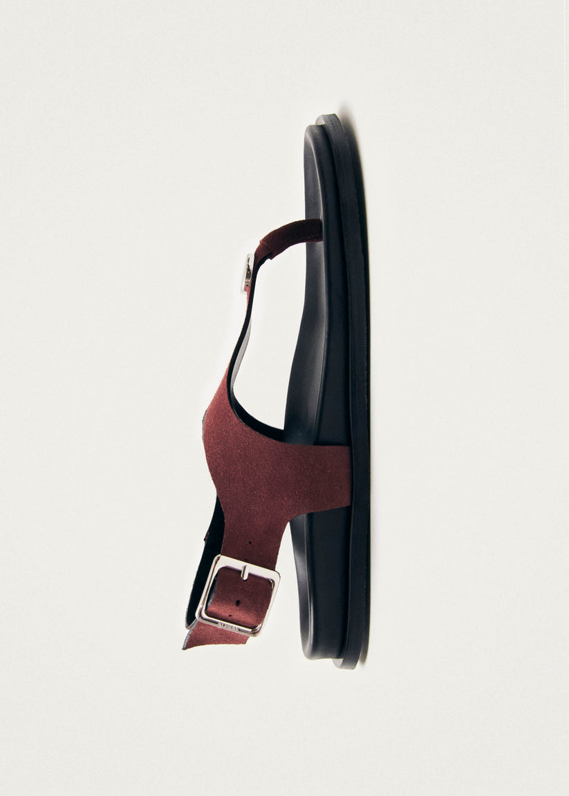 Alohas Harbor Sandalias de Ante Burdeos en Cuero Precios de Black Friday