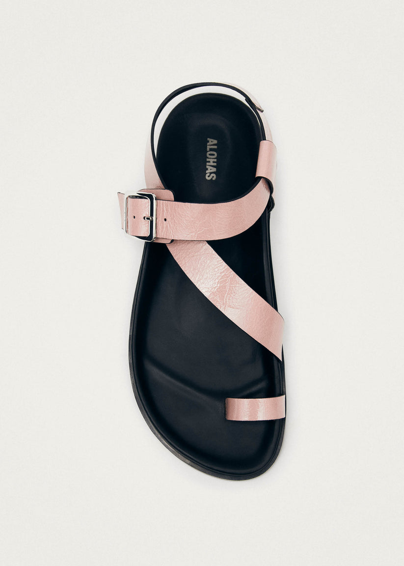 Alohas Siren Onix Sandalias de Cuero Color Rosa Devoluciones gratuitas