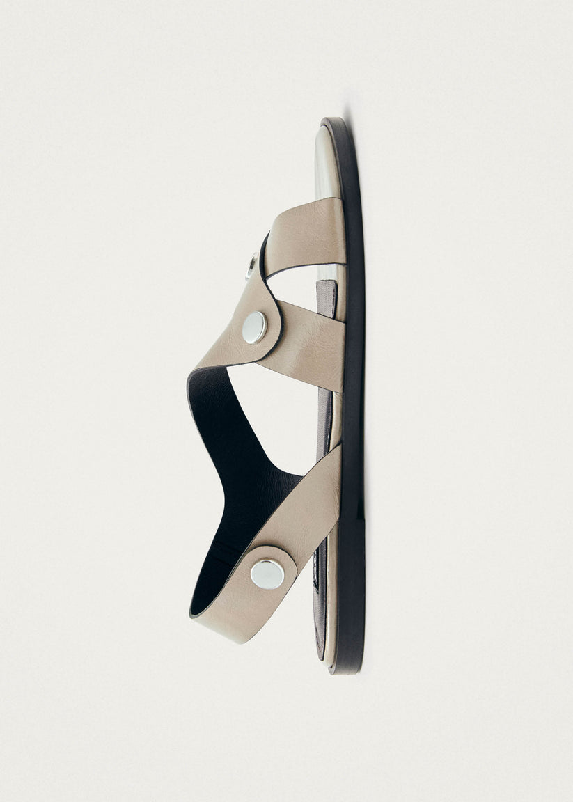 Alohas Mindy Onix Sandalias de Cuero Color Beige Outlet