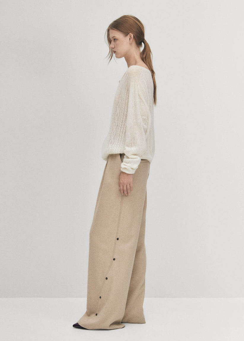 Alohas Corden Cardigan Color Crema En oferta