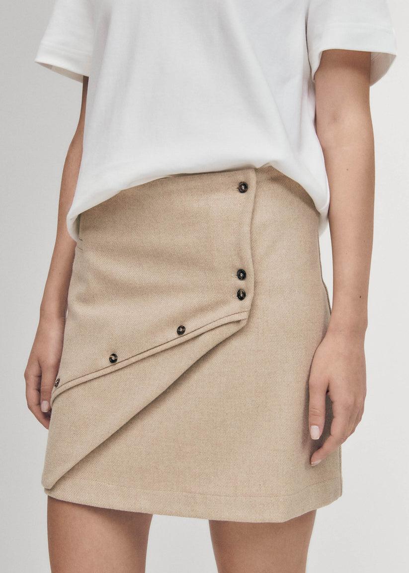 Alohas Adela Falda Beige Liquidación