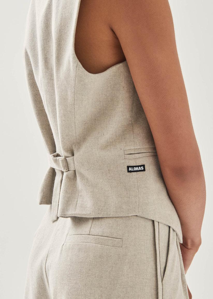 Alohas Totti Cream Vest Libre de impuestos
