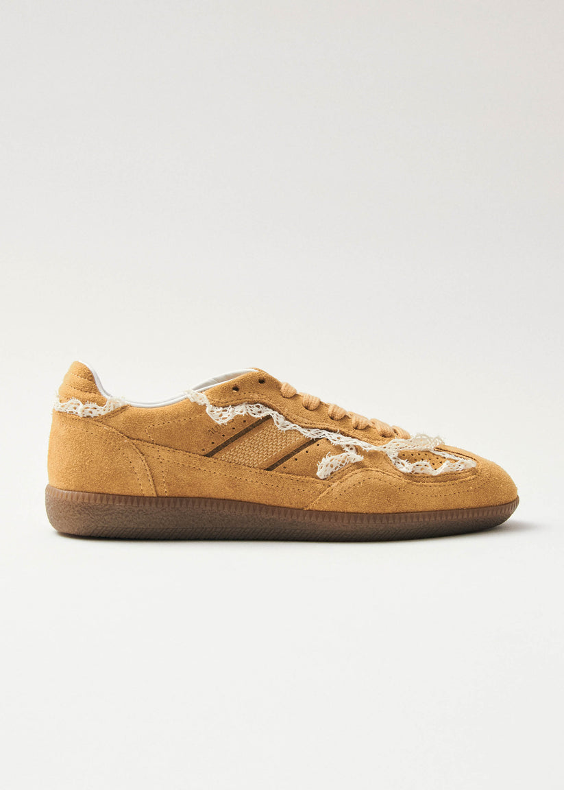 Alohas Tb.490 Crochet Zapatillas de Cuero Color Miel