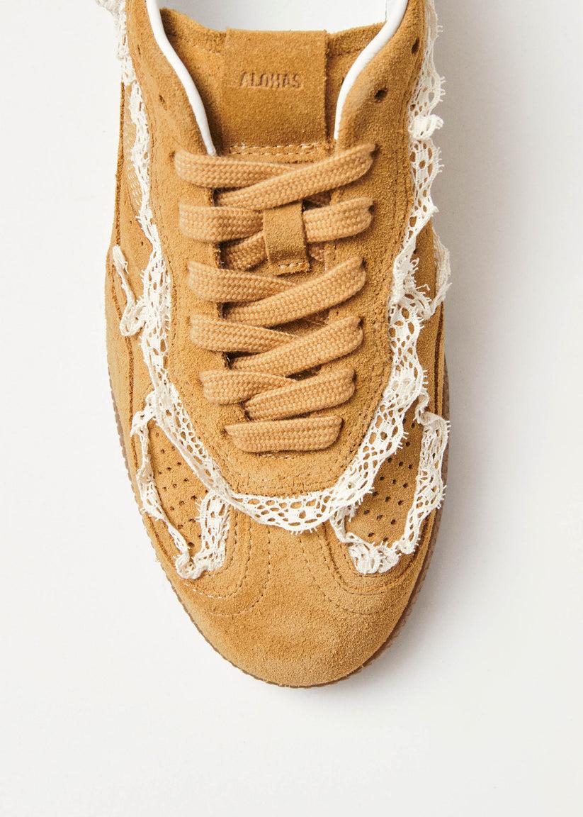 Alohas Tb.490 Crochet Zapatillas de Cuero Color Miel Ofertas especiales