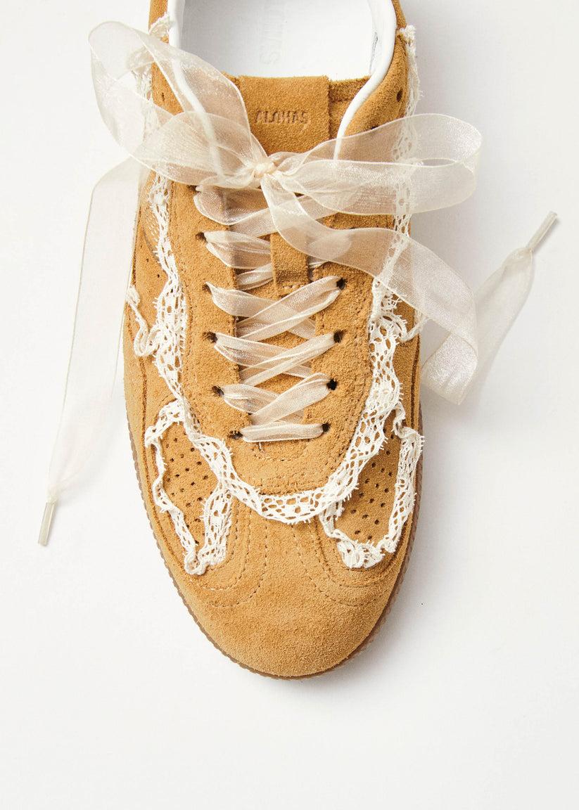 Alohas Tb.490 Crochet Zapatillas de Cuero Color Miel Ofertas especiales