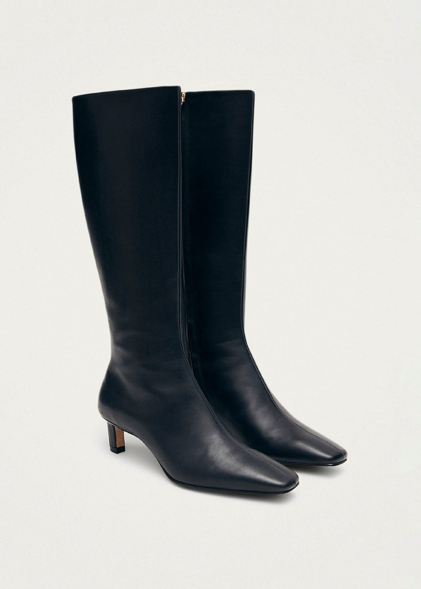 Alohas Rory Botas altas de cuero negras Rebajas