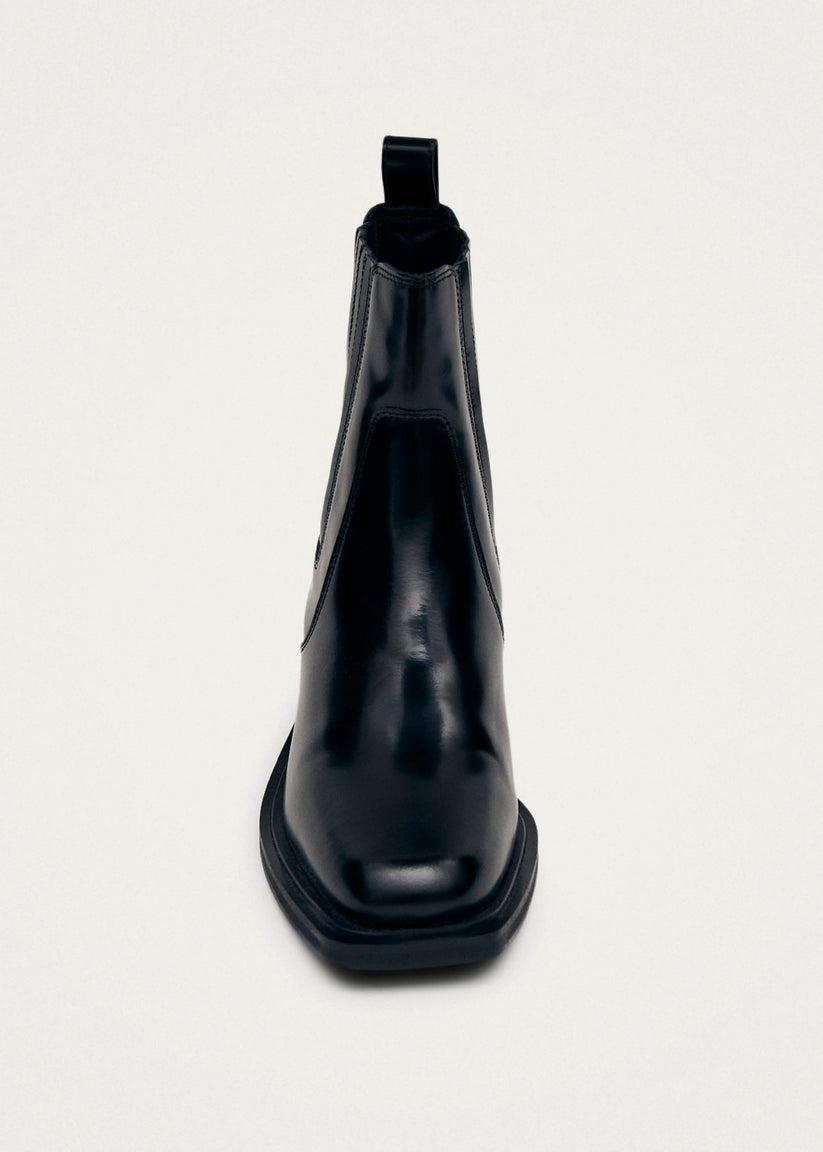 Alohas Denver Botines western de cuero negros Liquidación