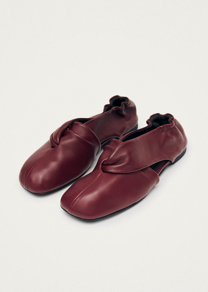 Alohas Alaula Bailarinas de Cuero Burdeos Rebajas online