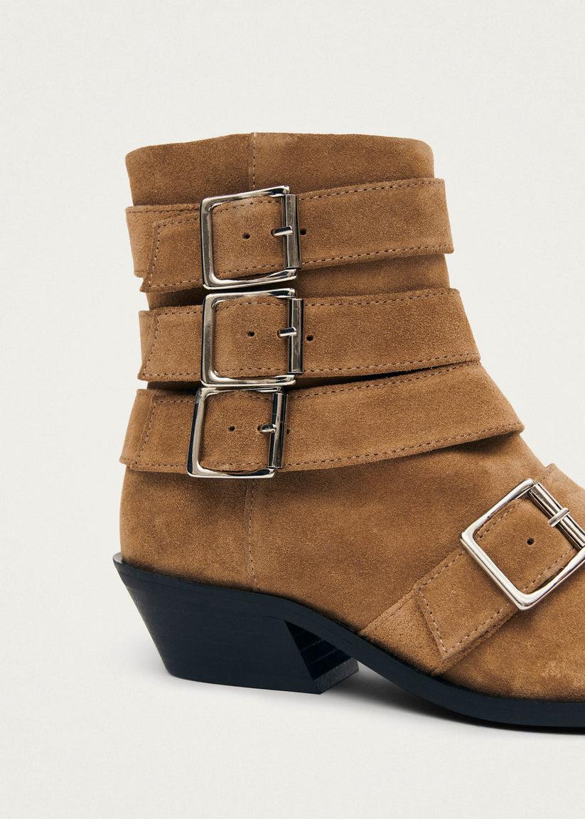 Alohas Eras Botines de Cuero Camel Envío gratis
