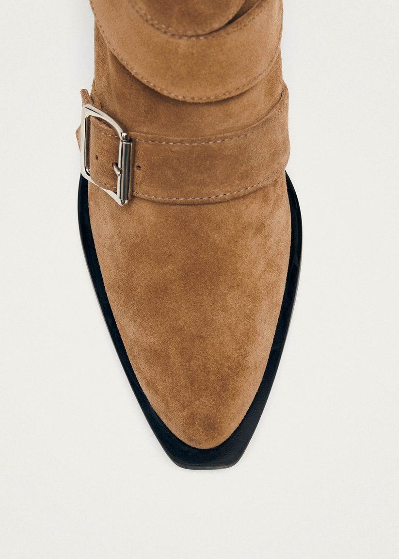 Alohas Eras Botines de Cuero Camel Oferta especial