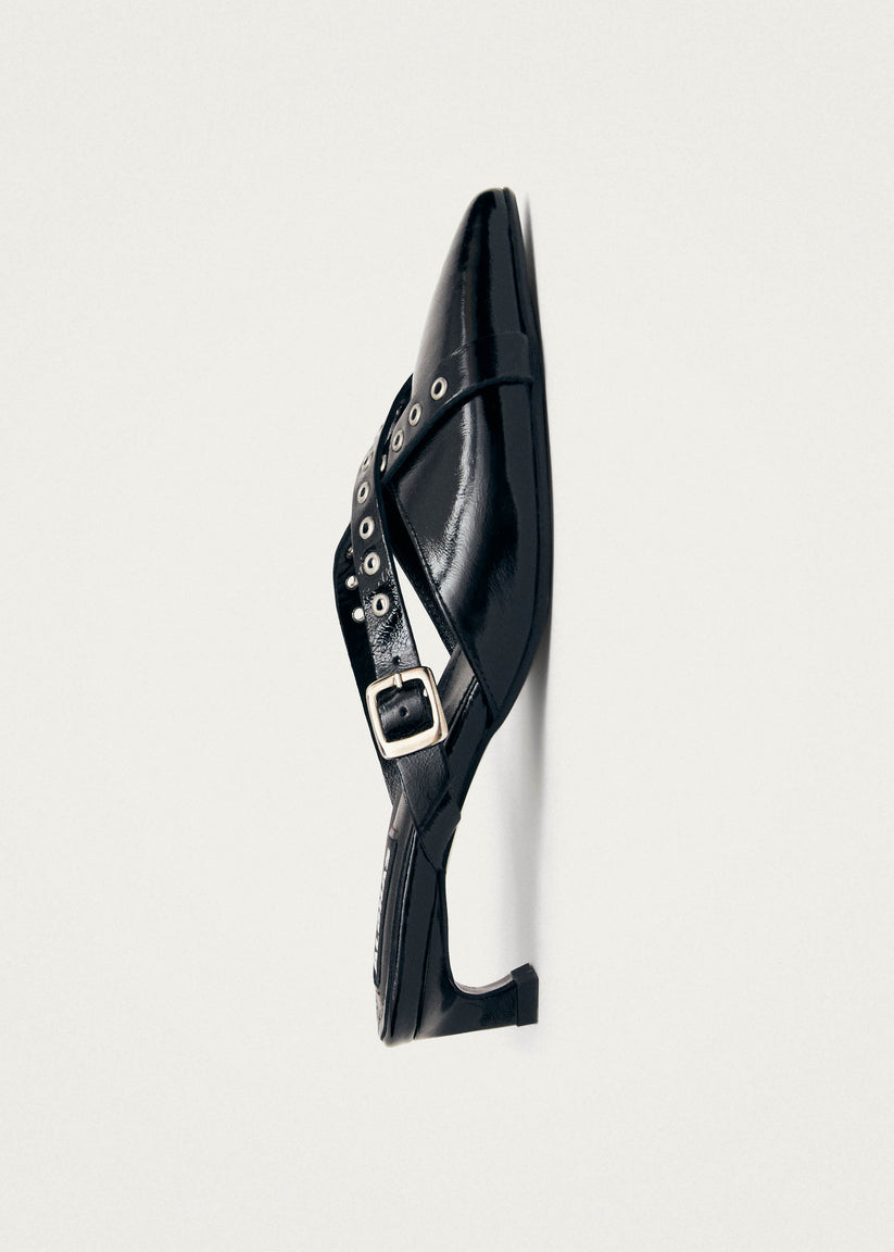 Alohas Zyra Onix Mules de Cuero Negros COMPRAR AHORA