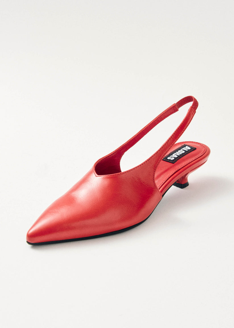 Alohas Eros Tacones de Cuero Rojo ÚLTIMAS EDICIONES