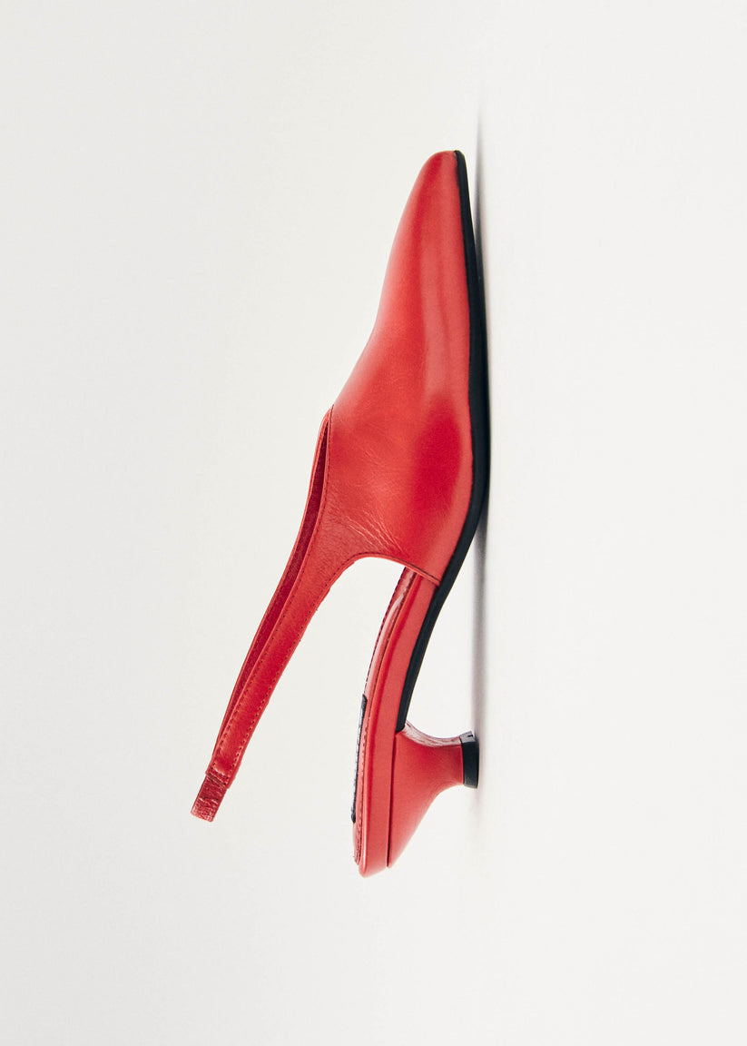 Alohas Eros Tacones de Cuero Rojo ÚLTIMAS EDICIONES