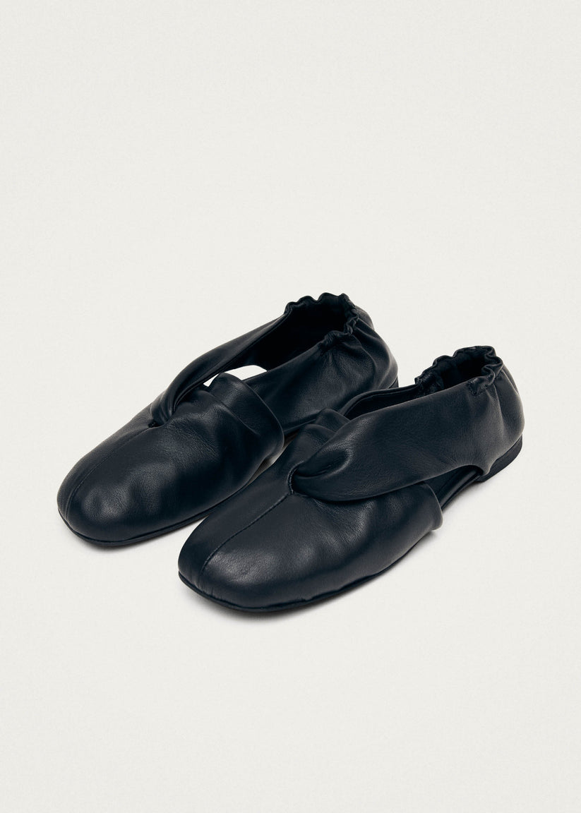 Alohas Alaula Bailarinas de Cuero Negro Precio de fábrica
