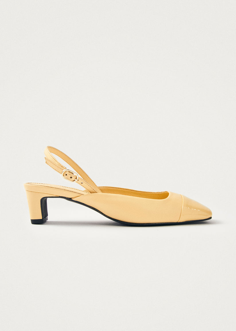 Alohas Lindy Bliss Tacones de Cuero Color Vainilla Tienda de fábrica