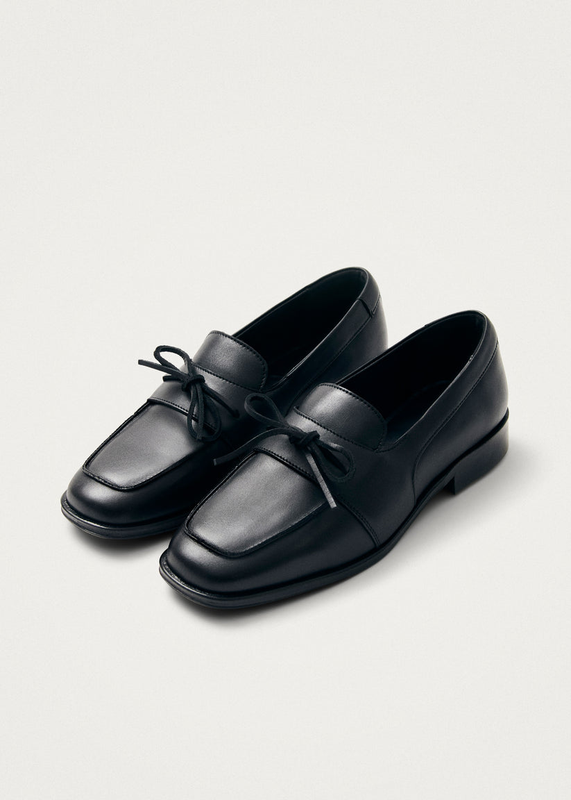 Alohas Amour Mocasines de Cuero Negros Descuentos del mes