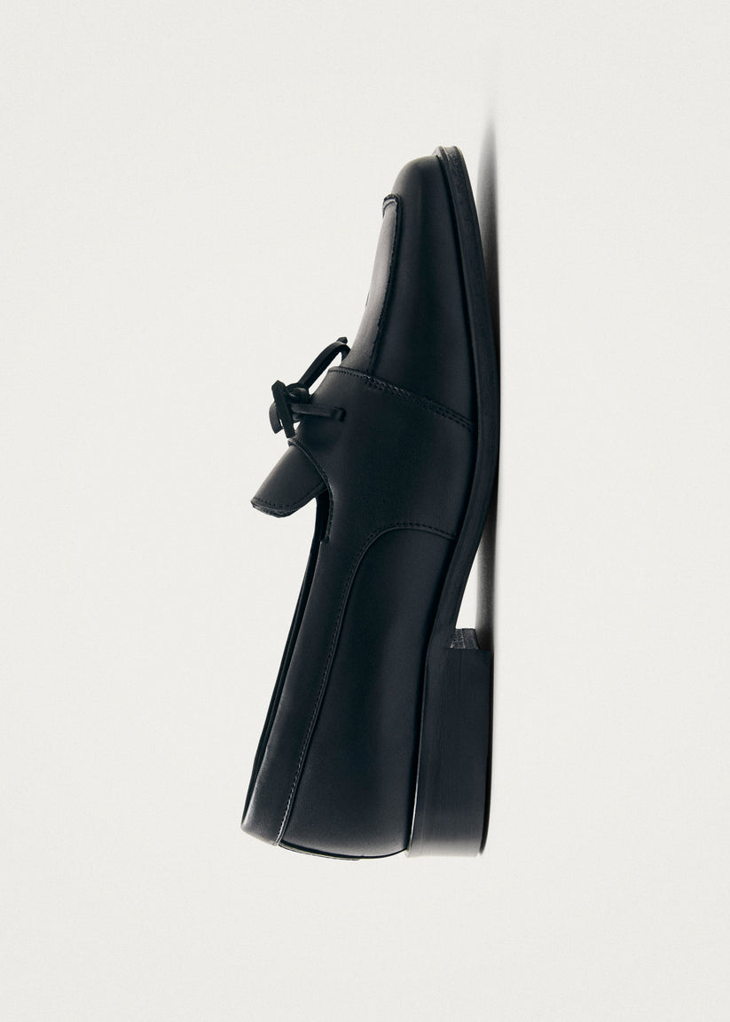 Alohas Amour Mocasines de Cuero Negros Descuentos del mes