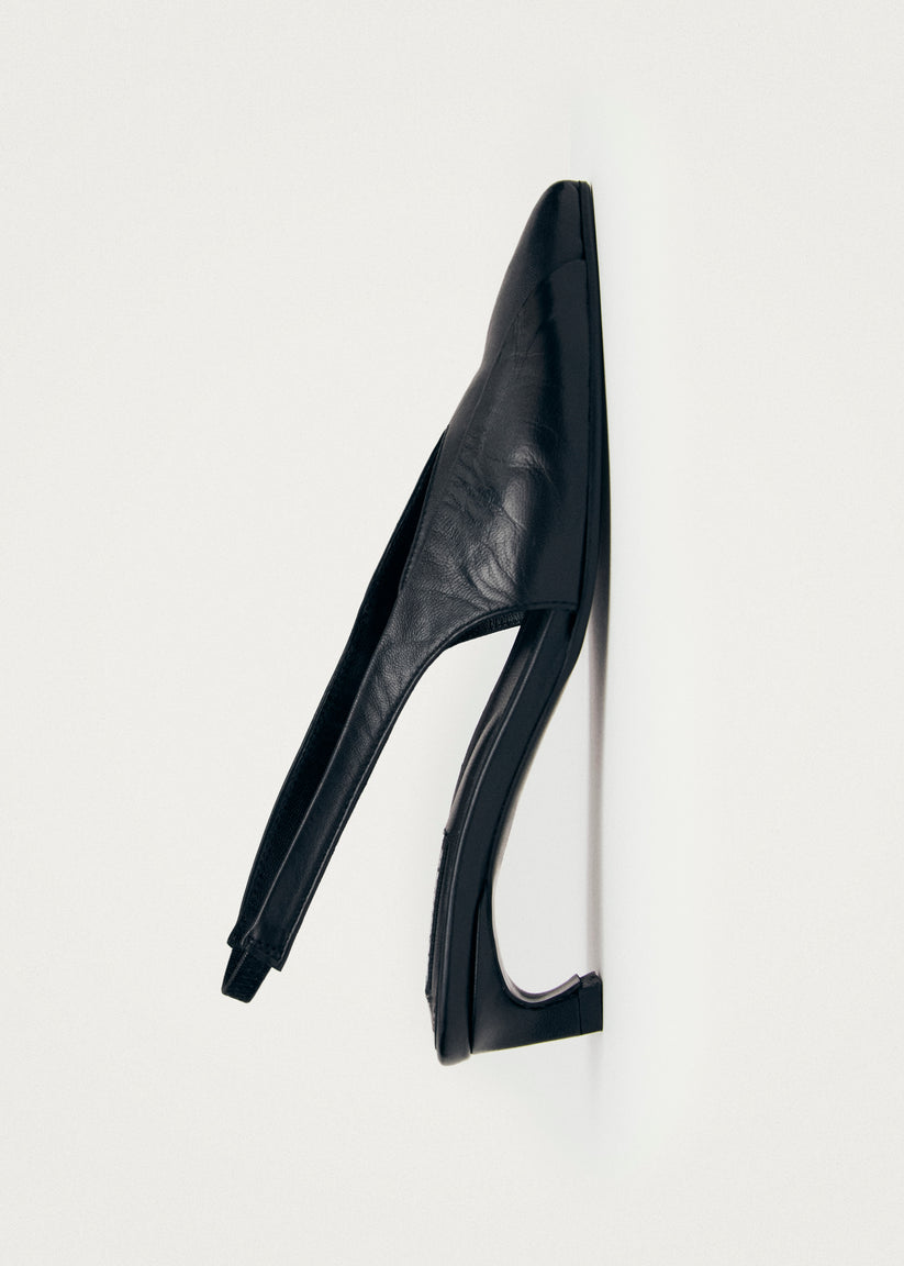 Alohas Evadne Tacones Negros de Cuero Ofertas de temporada