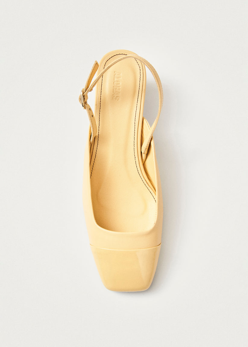 Alohas Lindy Bliss Tacones de Cuero Color Vainilla Rebajas de fin de temporada