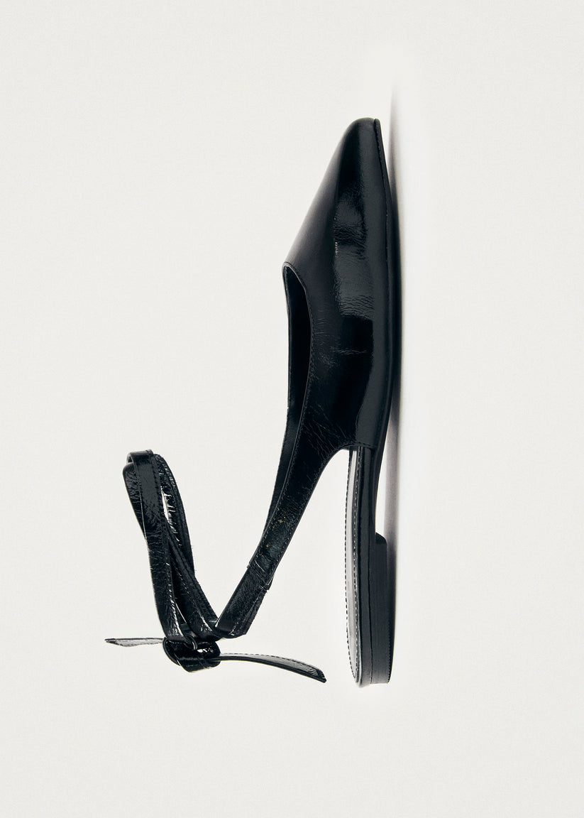 Alohas Ribbon Onix Bailarinas de Cuero Negro Precio ultrabajo