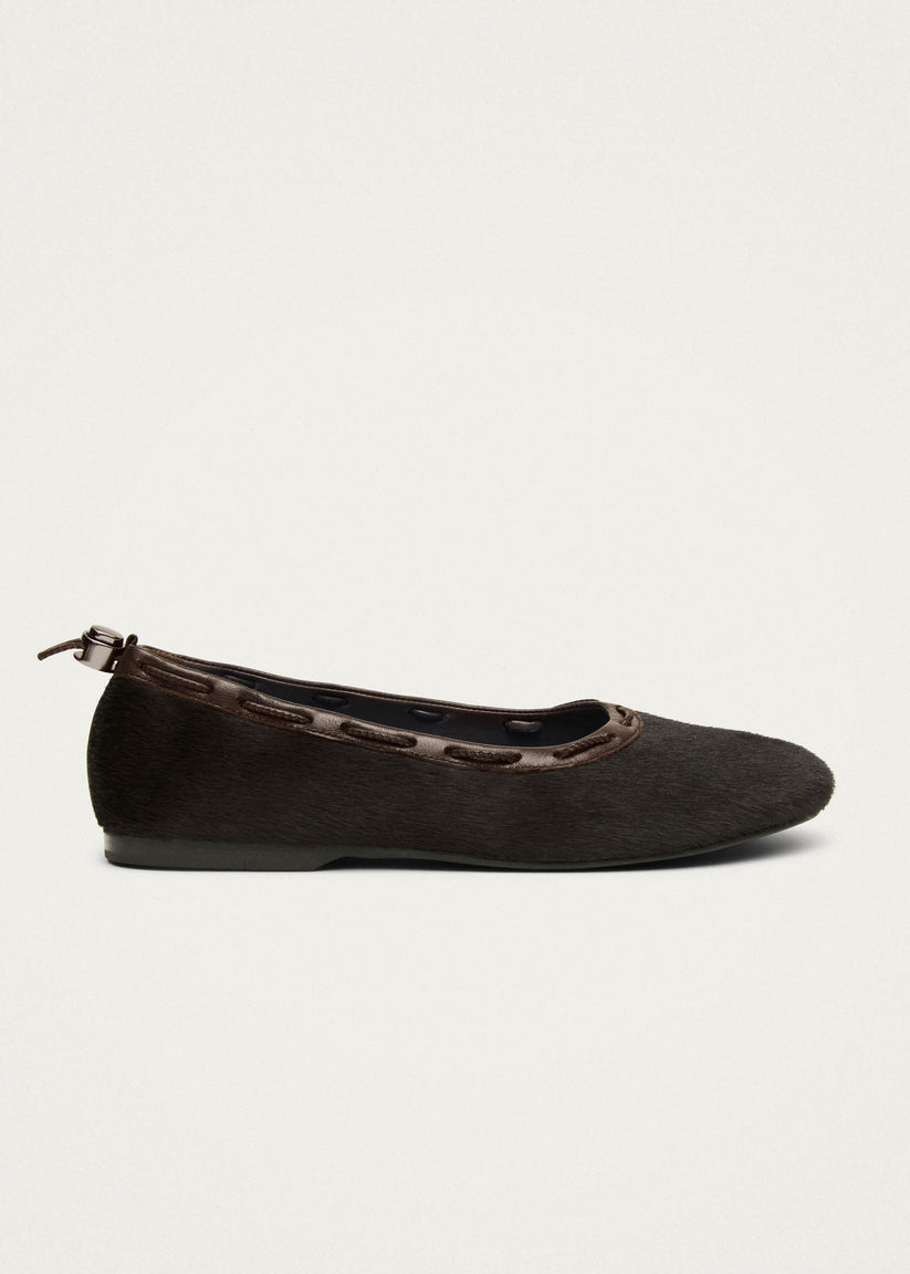 Alohas Gill Soft Bailarinas de Cuero Marrón