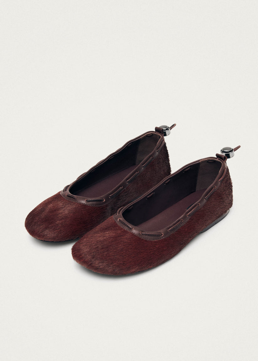 Alohas Gill Soft Bailarinas de Cuero Burdeos Rebajas baratas