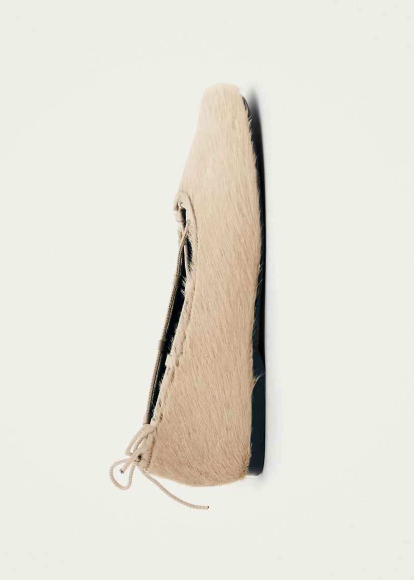 Alohas Hollis Soft Cream Leather Ballet Flats Los más vendidos
