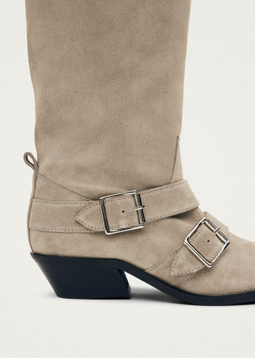 Alohas Ryder Suede Beige Leather Boots Ventas relámpago