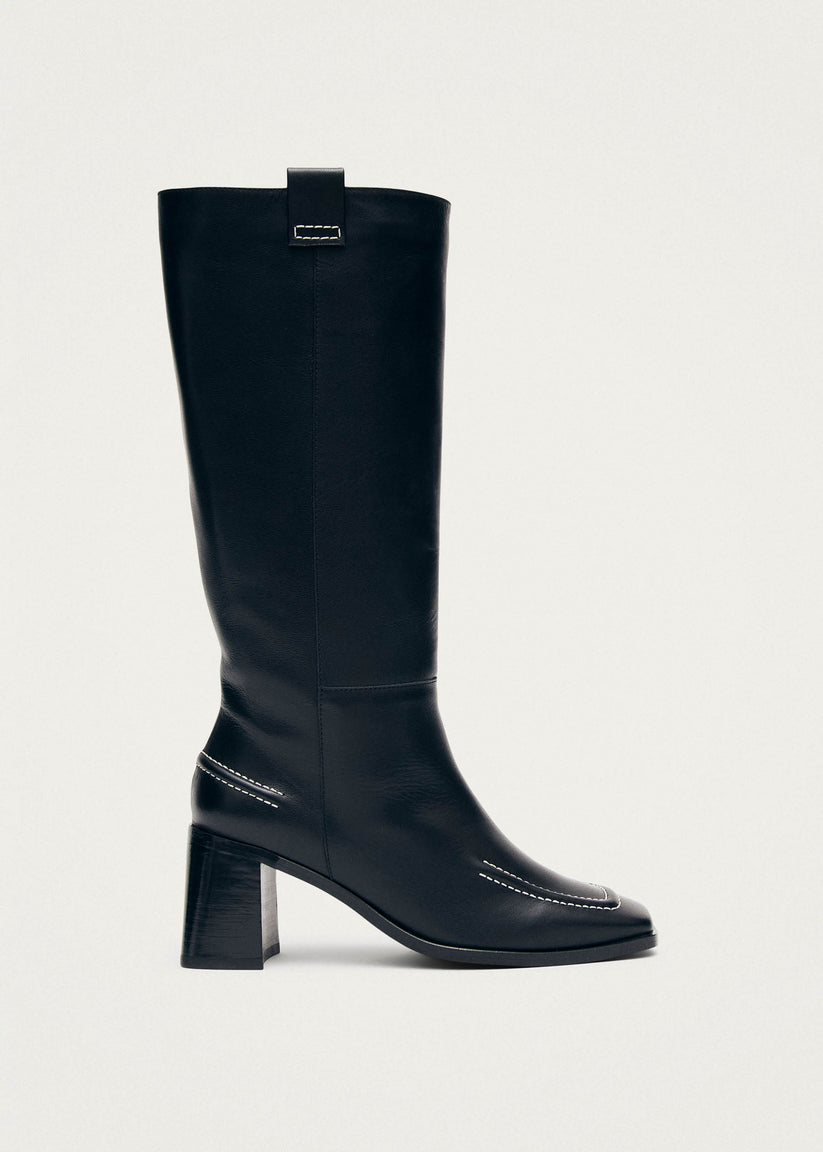 Alohas Brayden Botas de Cuero Negras Rebajas top