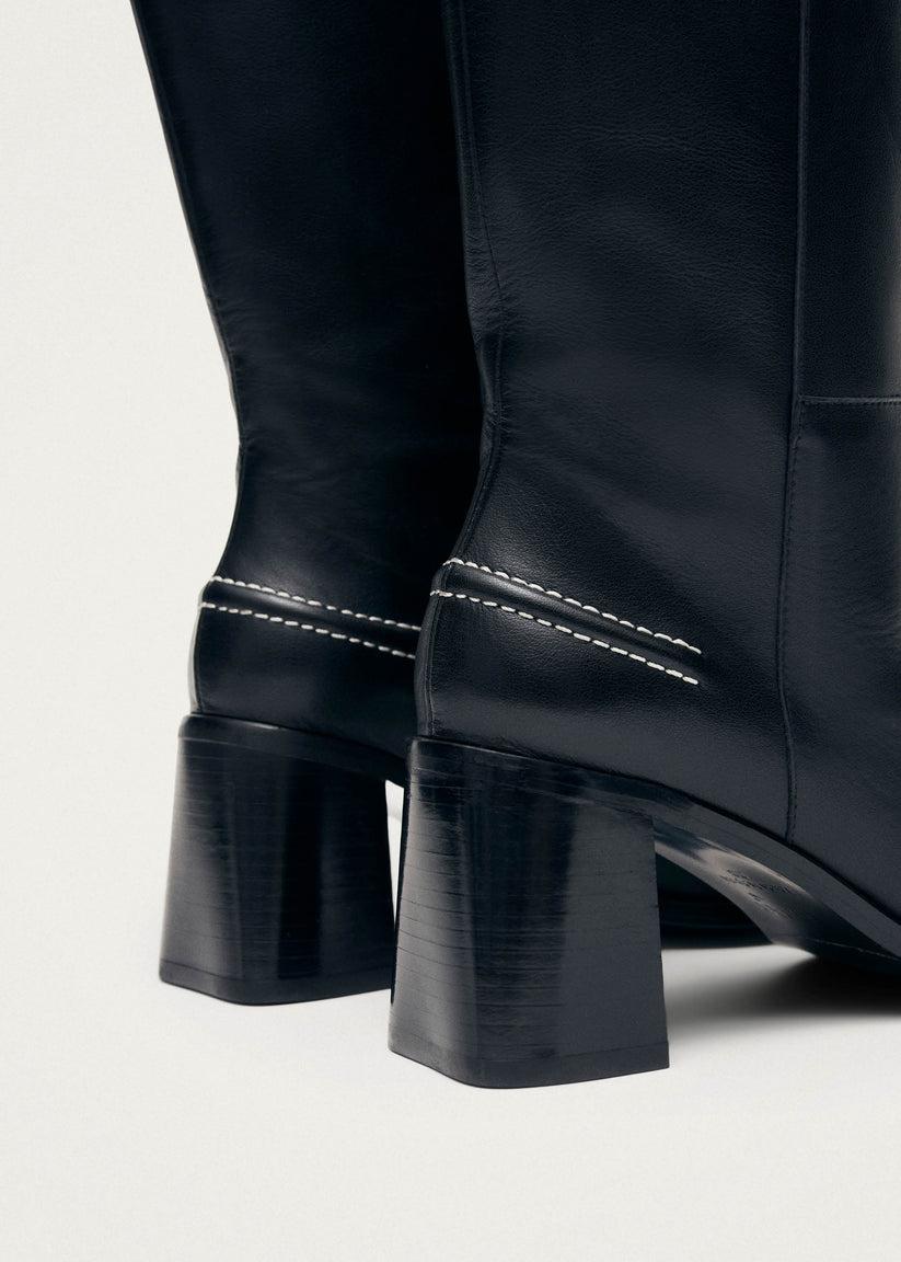 Alohas Brayden Botas de Cuero Negras Rebajas top