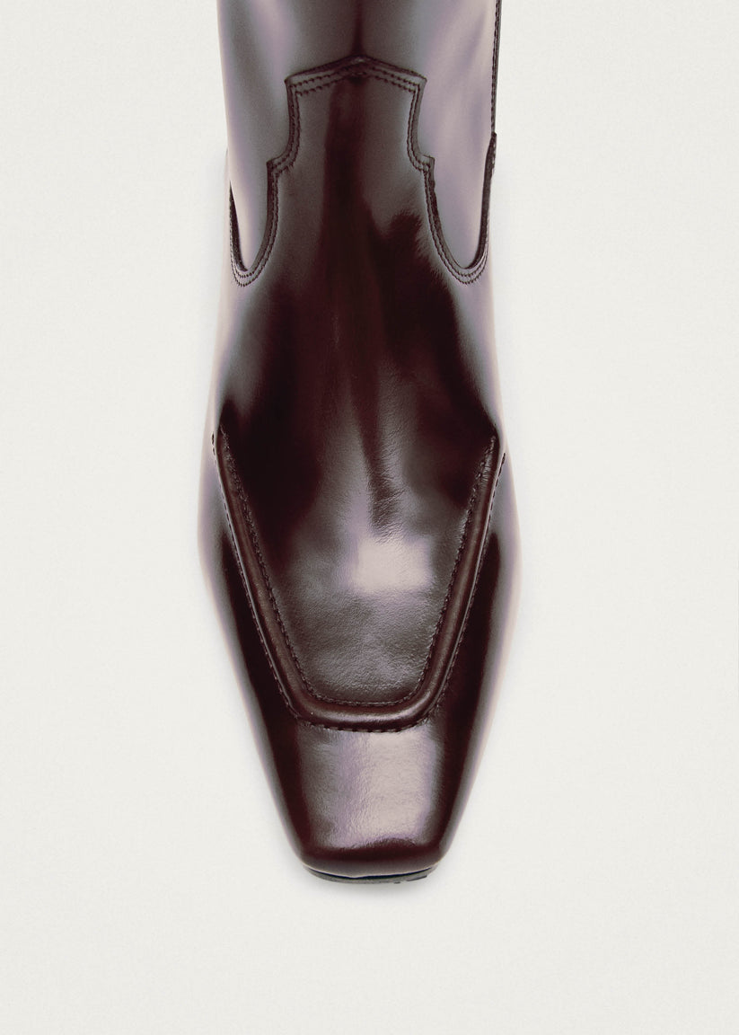 Alohas Chase Brushed Botas de Cuero Burdeos Envío gratis