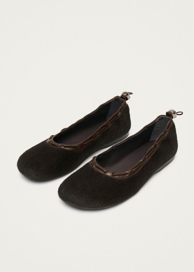 Alohas Gill Soft Bailarinas de Cuero Marrón Envío gratis