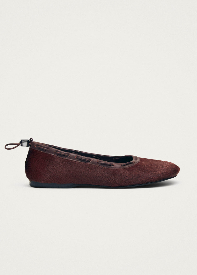 Alohas Gill Soft Bailarinas de Cuero Burdeos