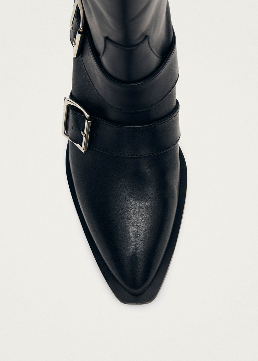 Alohas Ryder Black Leather Boots Oferta especial de fábrica