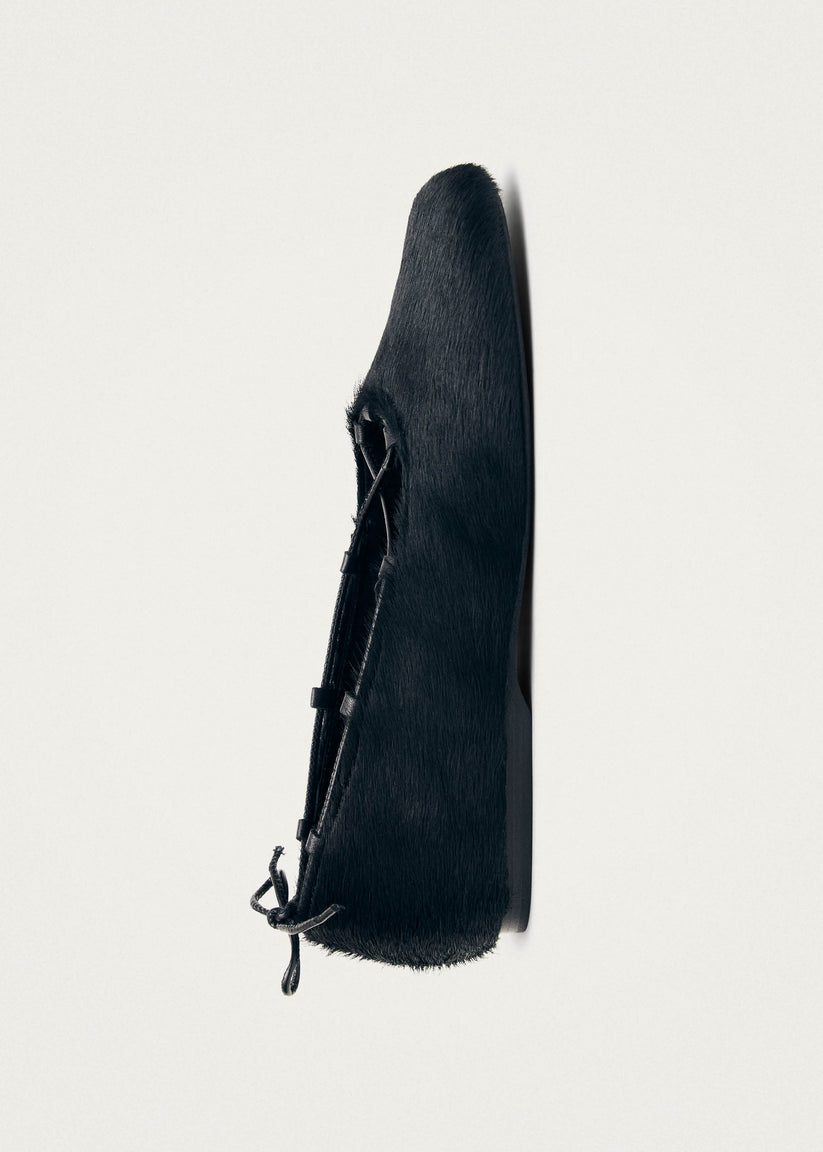 Alohas Hollis Soft Black Leather Ballet Flats Limitado a 3 días