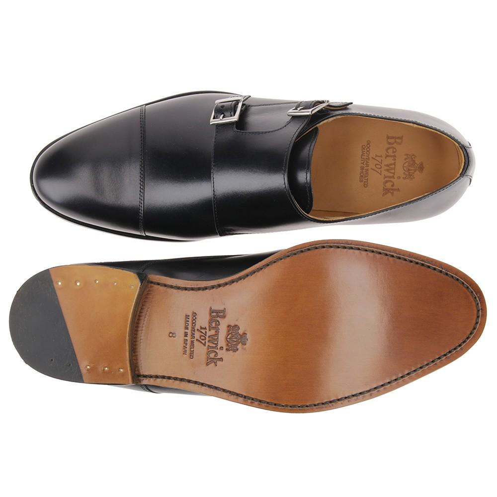 Berwick 1707 3637-K1 BOX CALF NEGRO Última moda