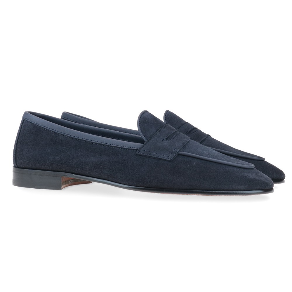 Berwick 1707 5541-T01 JANUS CALF NAVY - sin forro Libre de impuestos